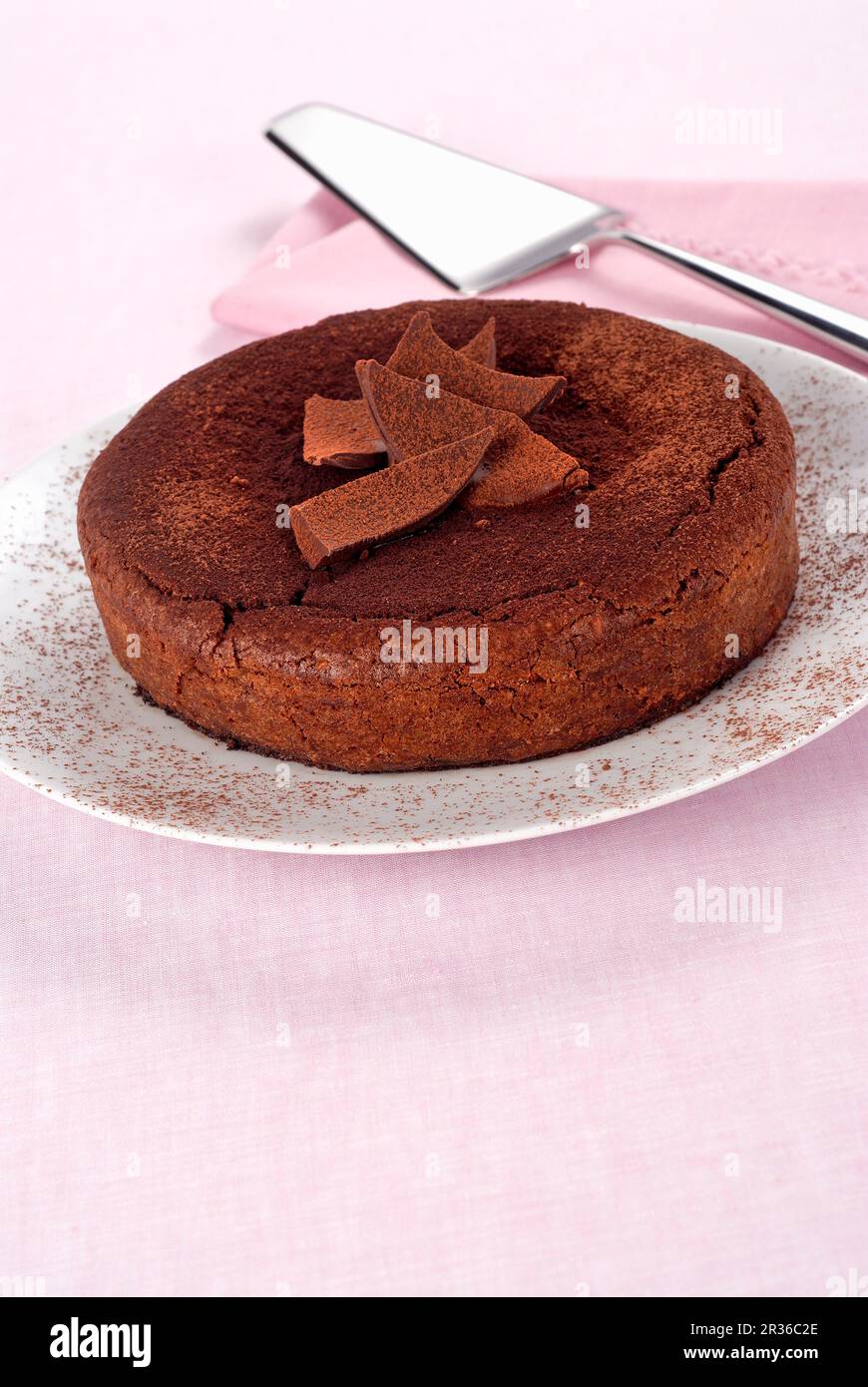 Torta Caprese (almond chocolate cake from Capri, Italy Stock Photo Alamy