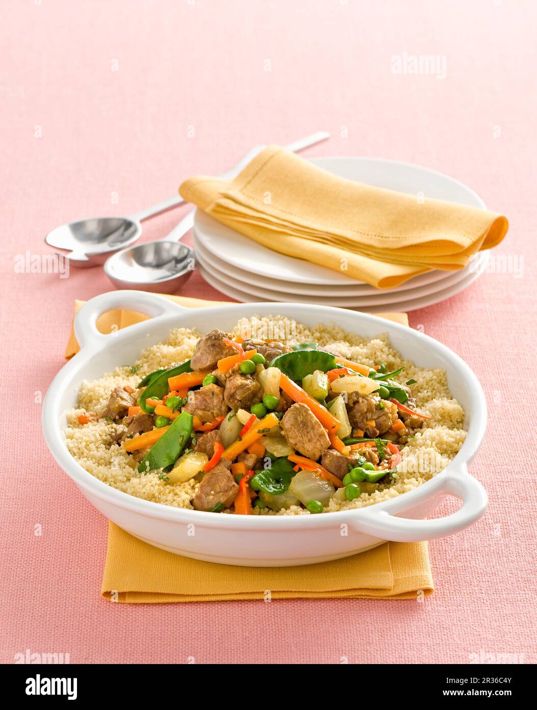Couscous with pork and vegetables Stock Photo Alamy