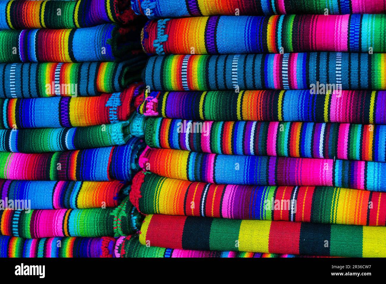 tejidos tipicos, Chichicastenango ,municipio del departamento de El Quiché, Guatemala, Central America. Stock Photo