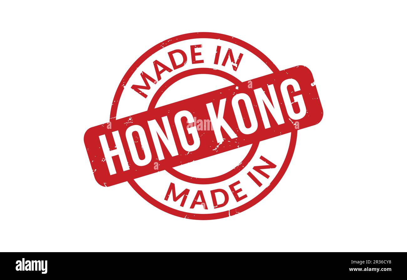 Made In Hong Kong Rubber Stamp Stock Vector Image & Art Alamy