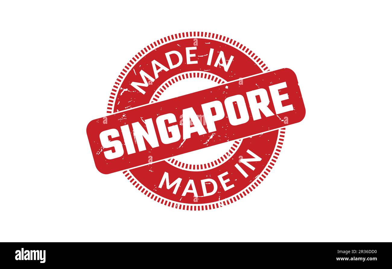 Made In Singapore Rubber Stamp Stock Vector Image & Art Alamy