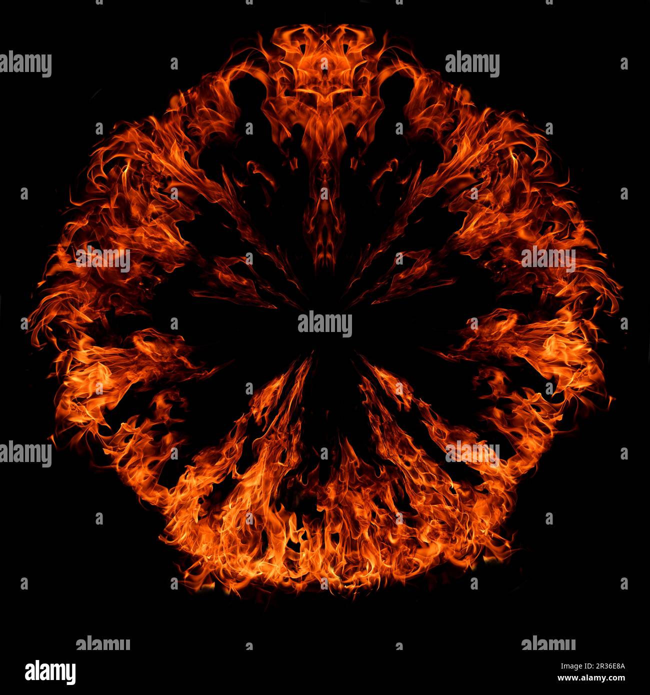 Gun fire flashes. Flame explosion effect during shot with gun. Flash