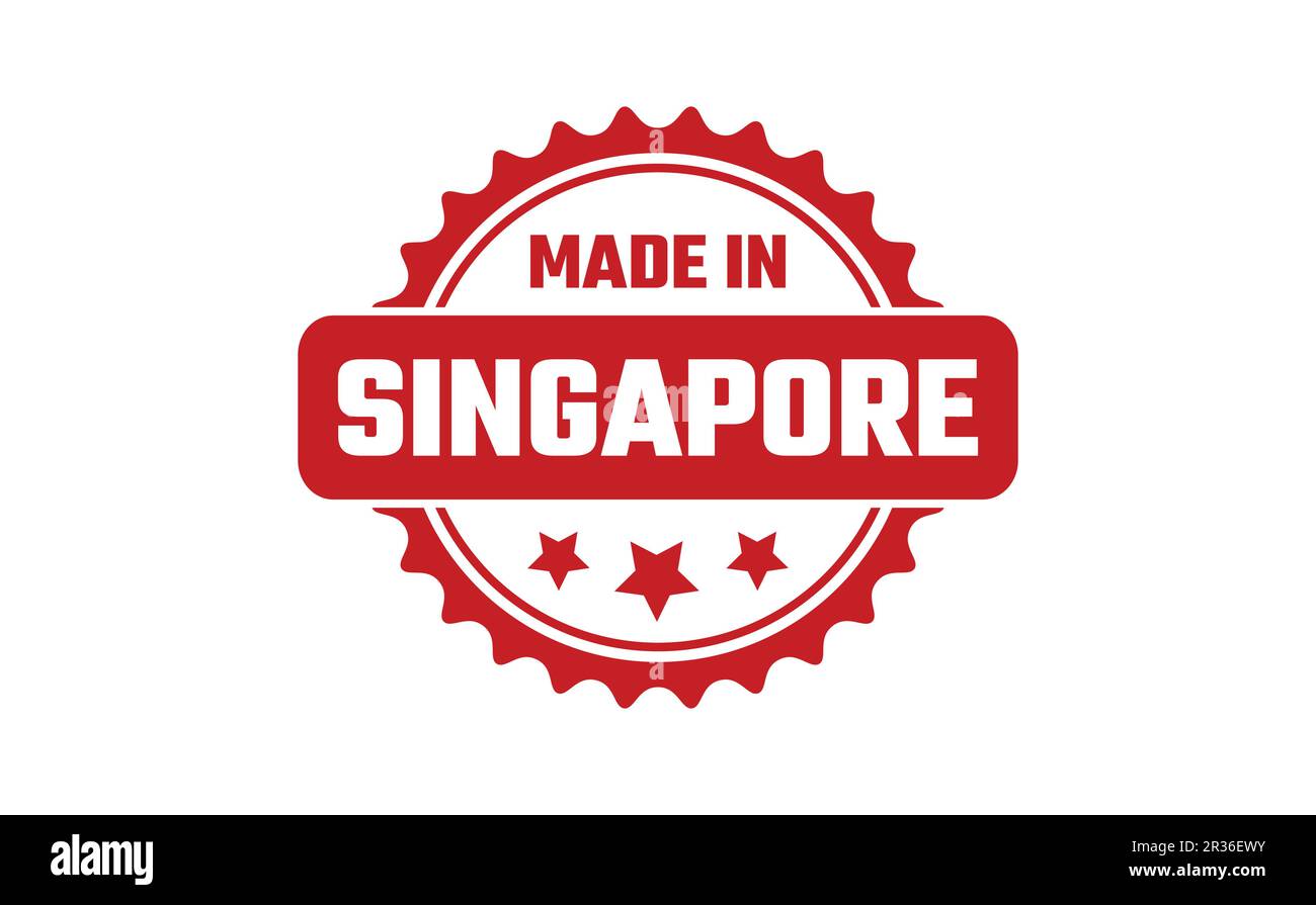 Made In Singapore Rubber Stamp Stock Vector Image & Art Alamy