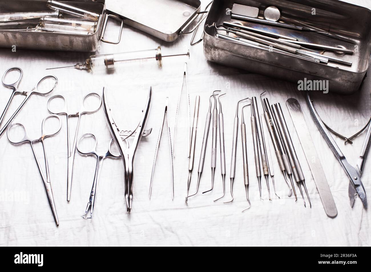 Vintage dental instruments Stock Photo Alamy