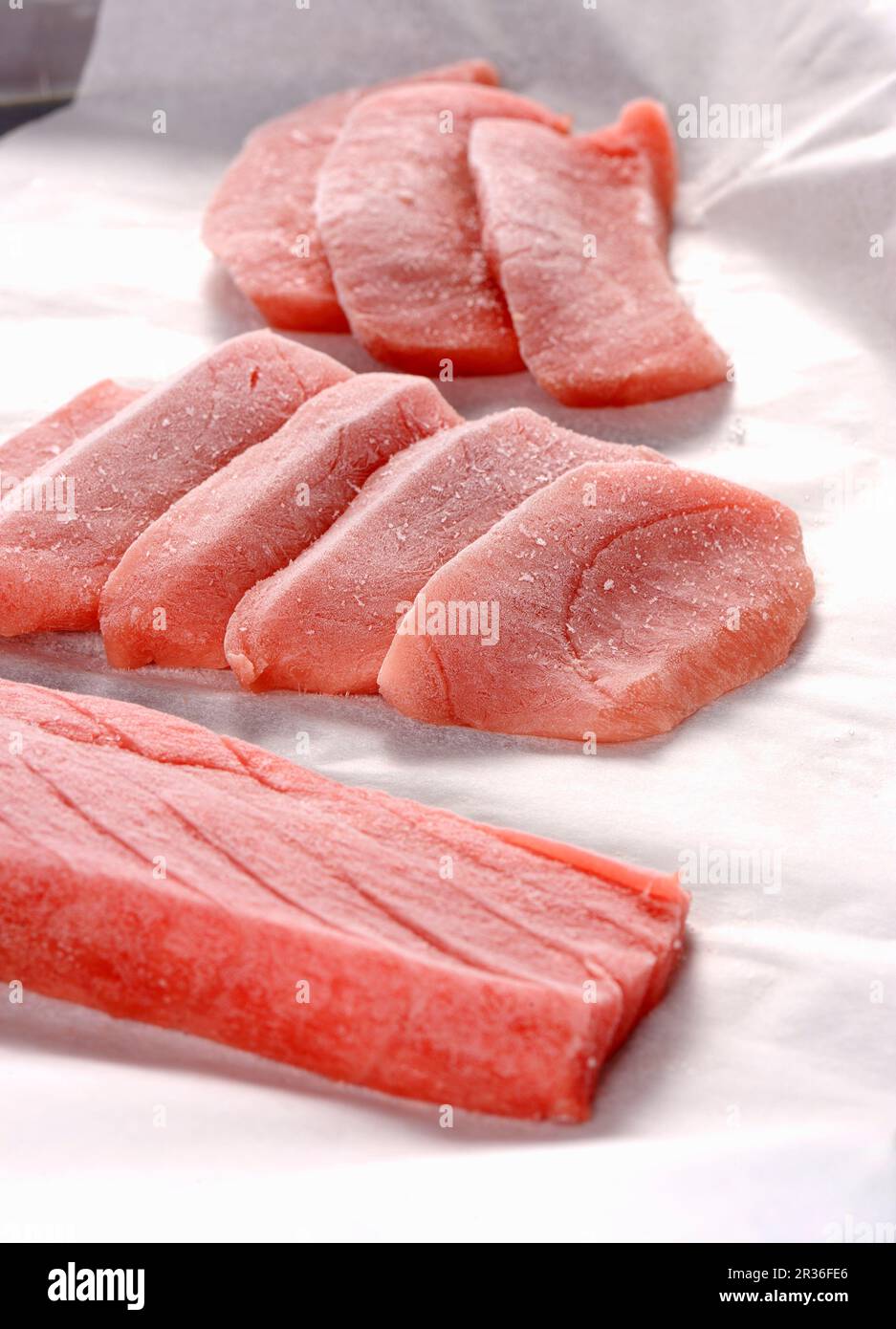 Frozen tuna fish Stock Photo Alamy