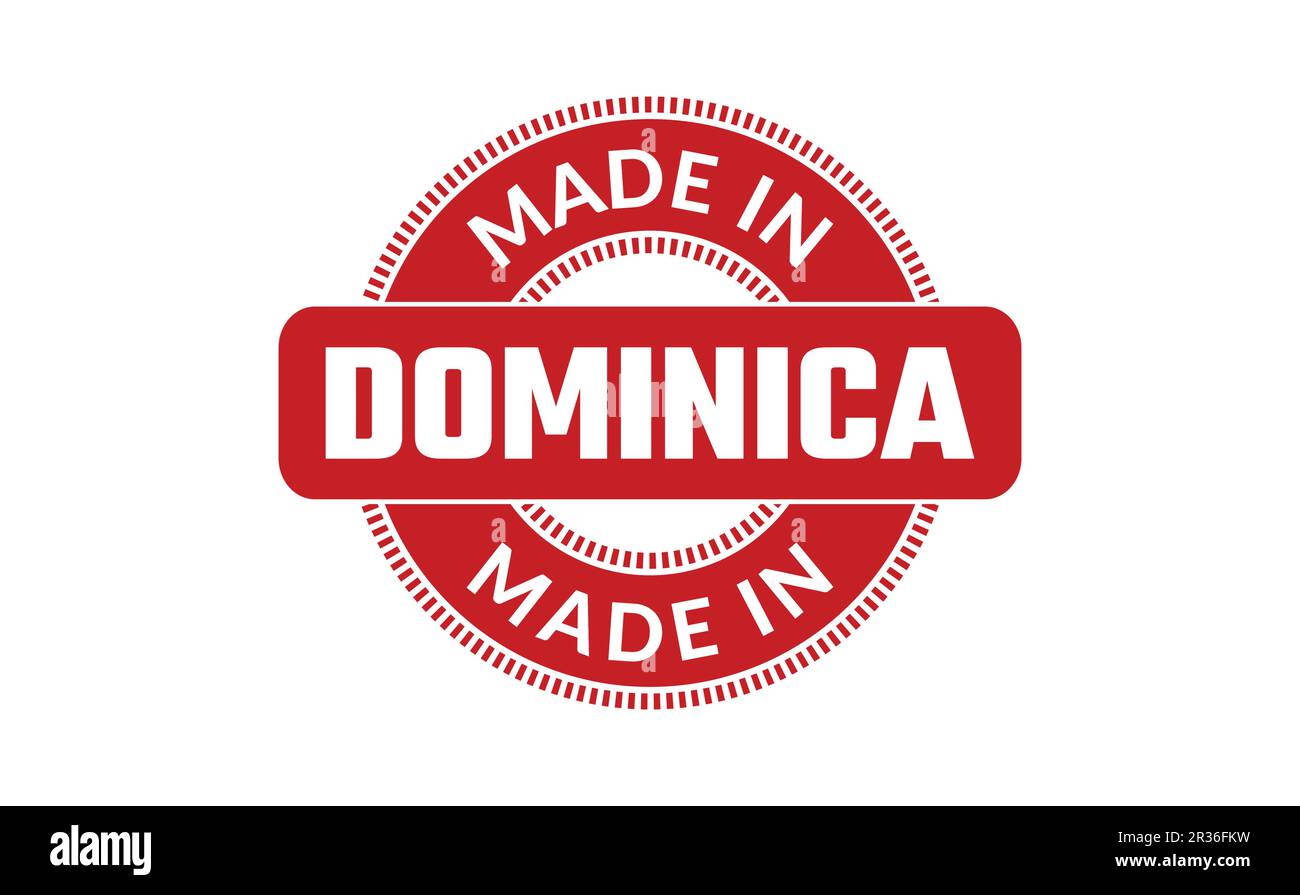 Made In Dominica Rubber Stamp Stock Vector Image & Art Alamy