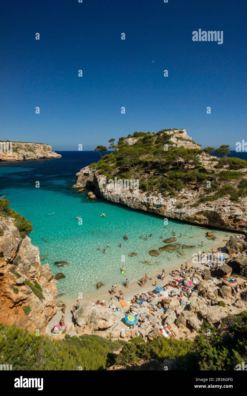 cala de Es Moro, Santaniy, Mallorca, balearic islands, spain, europe. Stock Photo