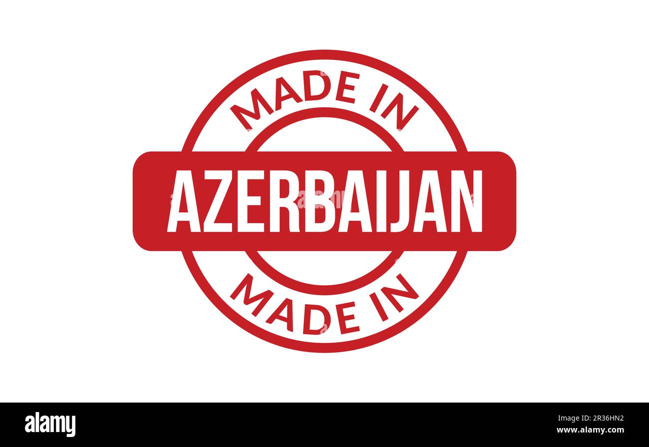 Made In Azerbaijan Rubber Stamp Stock Vector