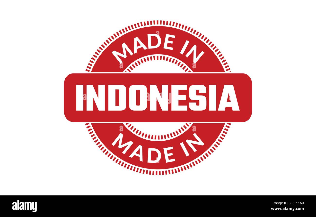 Made In Indonesia Rubber Stamp Stock Vector Image & Art Alamy