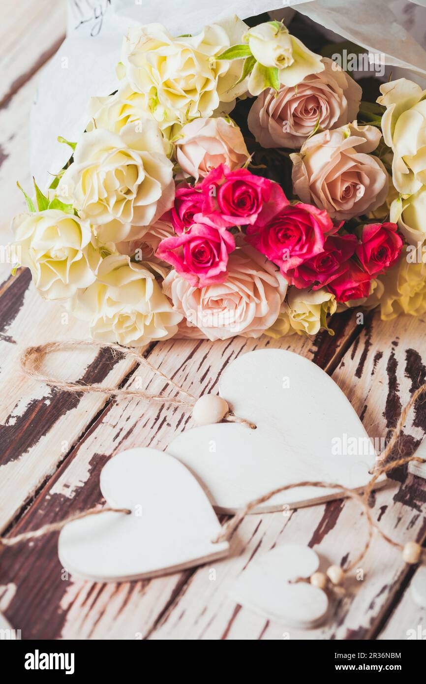 Bouquet of roses Stock Photo - Alamy