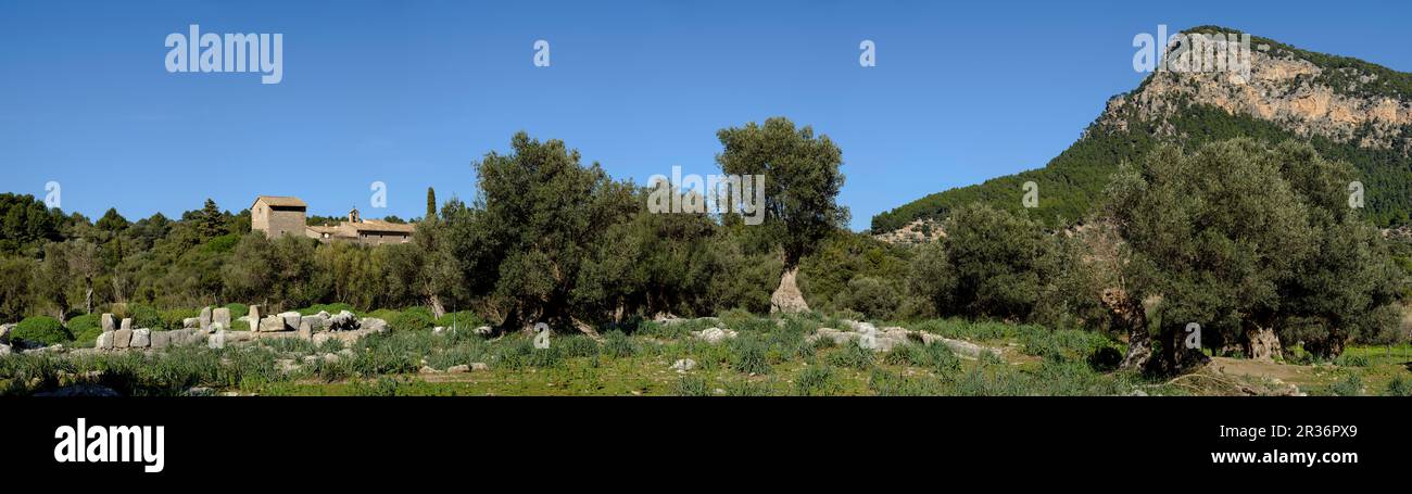 santuario talayotico de Son Mas, Valldemossa, Mallorca, balearic islands, Spain. Stock Photo