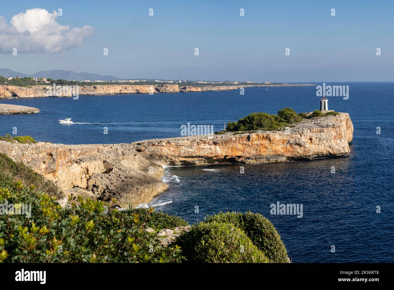 Morro de Sa Carabassa, Porto Cristo, Manacor, Mallorca, Balearic islands, spain. Stock Photo