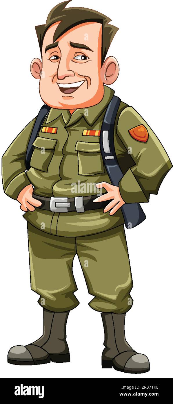 soldier cartoon character