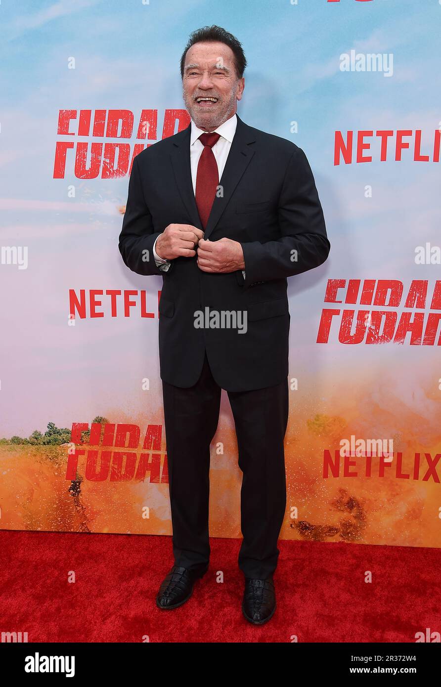 Los Angeles, USA. 22nd May, 2023. Arnold Schwarzenegger arriving at the