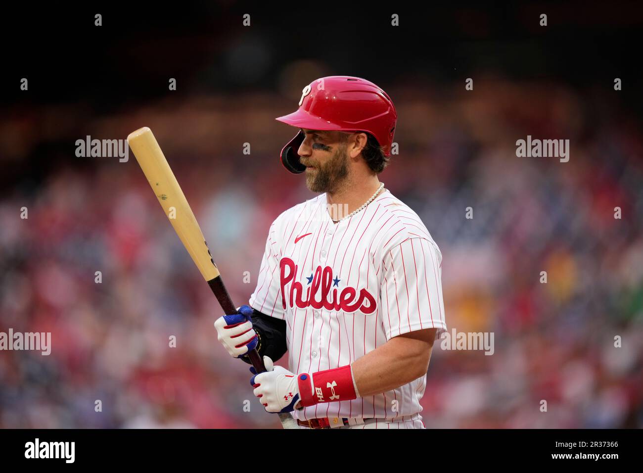 Philadelphia Phillies' Bryce Harper plays during a baseball game, Tuesday,  June 6, 2023, in Philadelphia. (AP Photo/Matt Slocum Stock Photo - Alamy