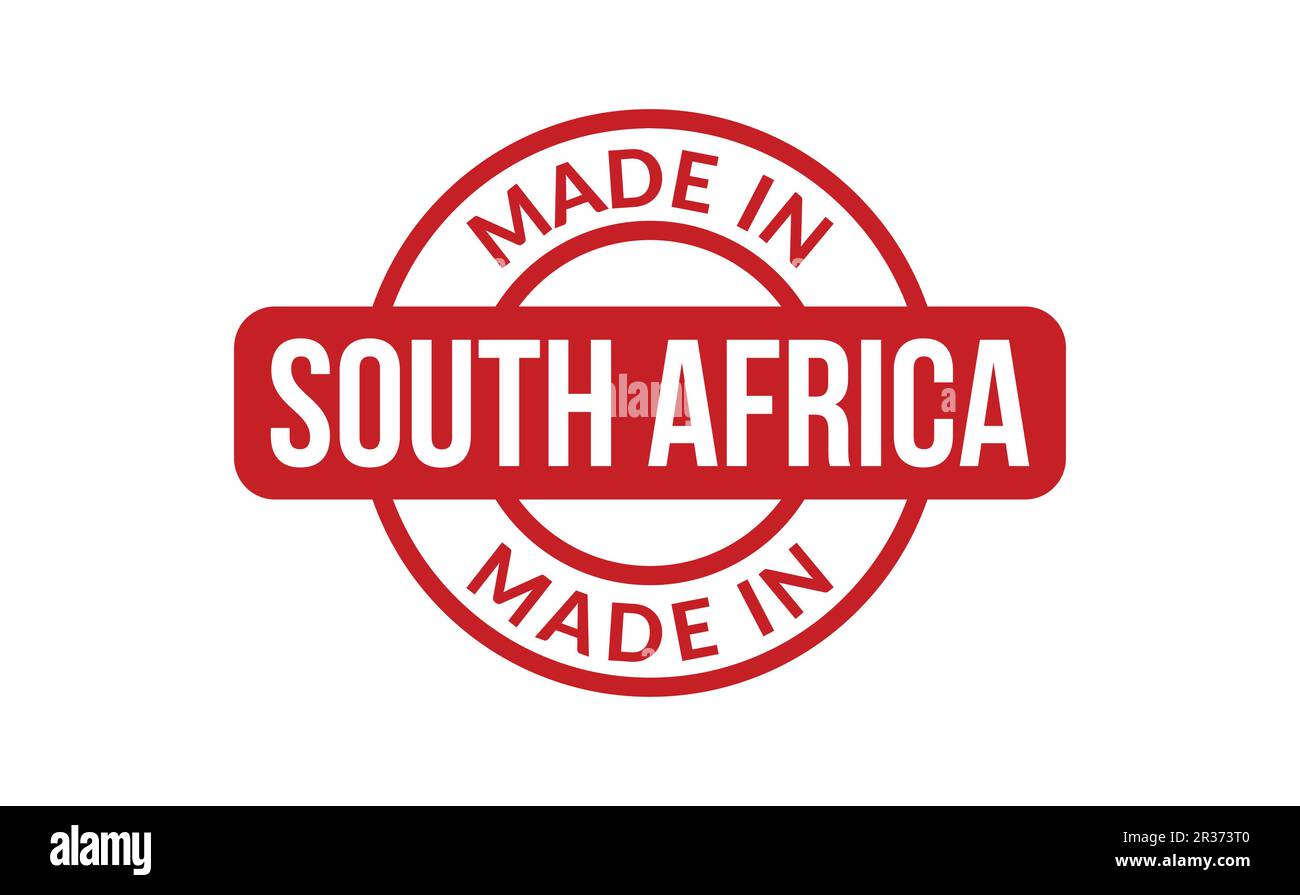 Made In South Africa Rubber Stamp Stock Vector