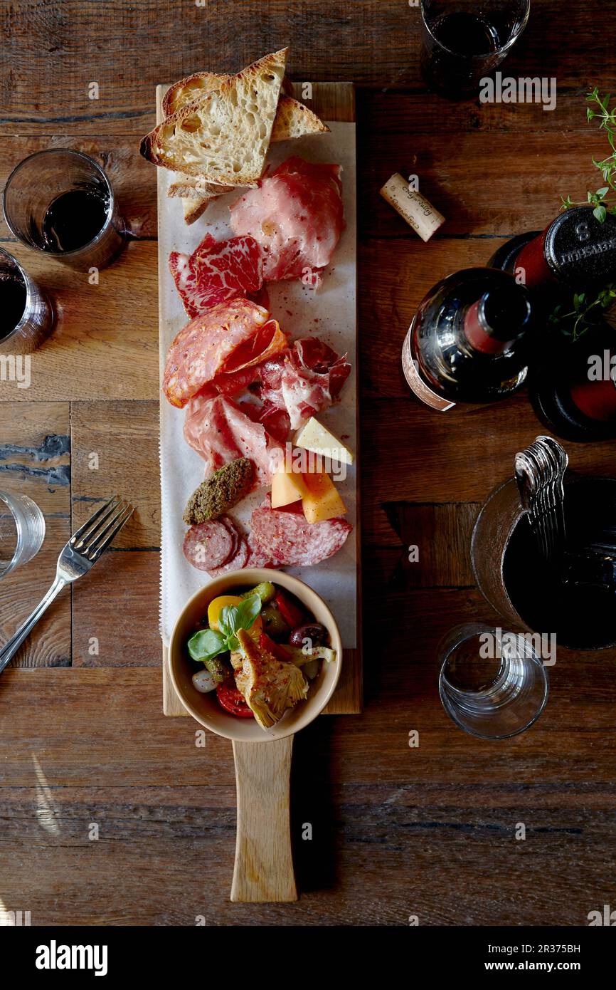 Charkuterie tapas Stock Photo