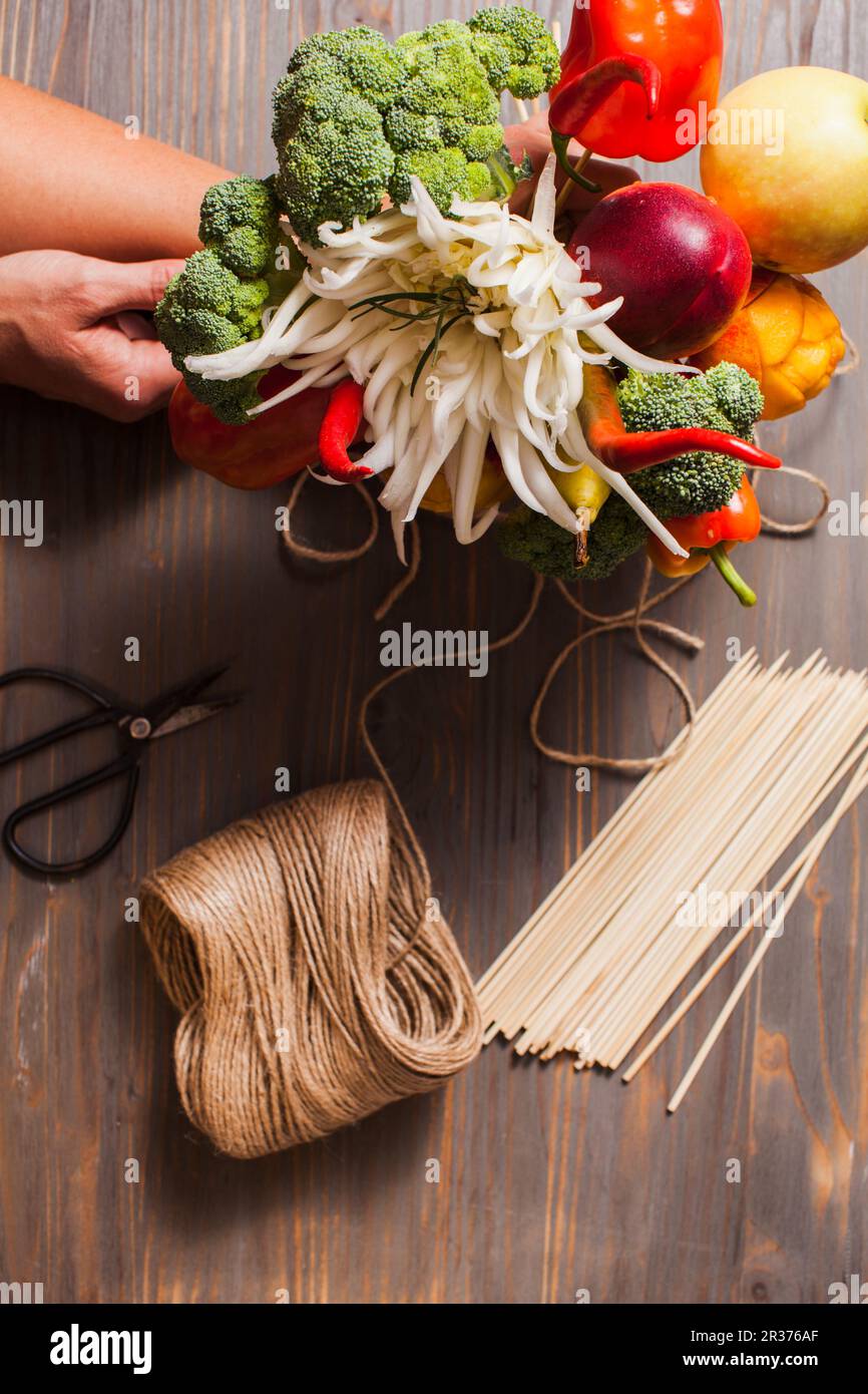 Vegetable and fruit carving Stock Photo Alamy