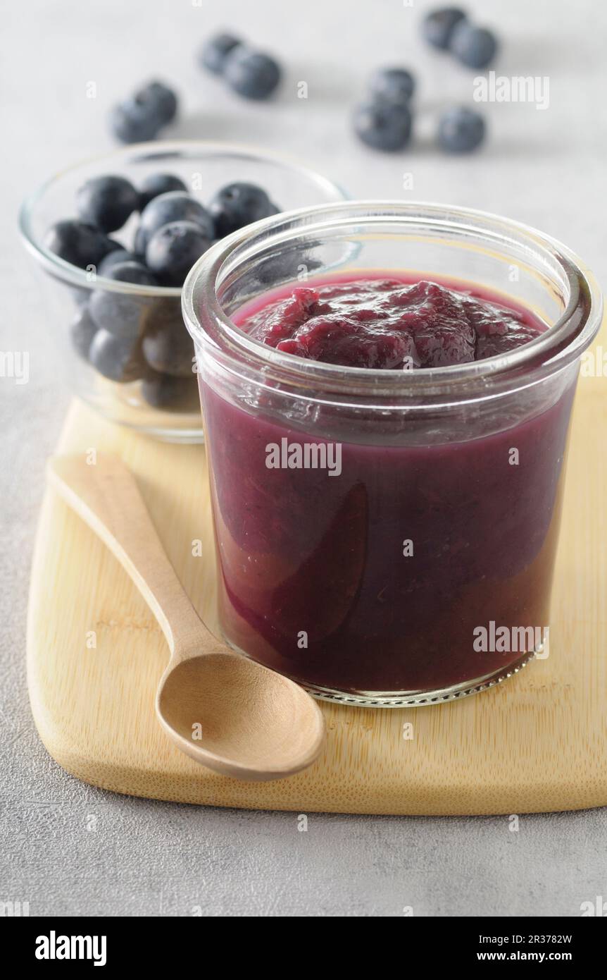 Blueberry jam berries close hi-res stock photography and images - Alamy