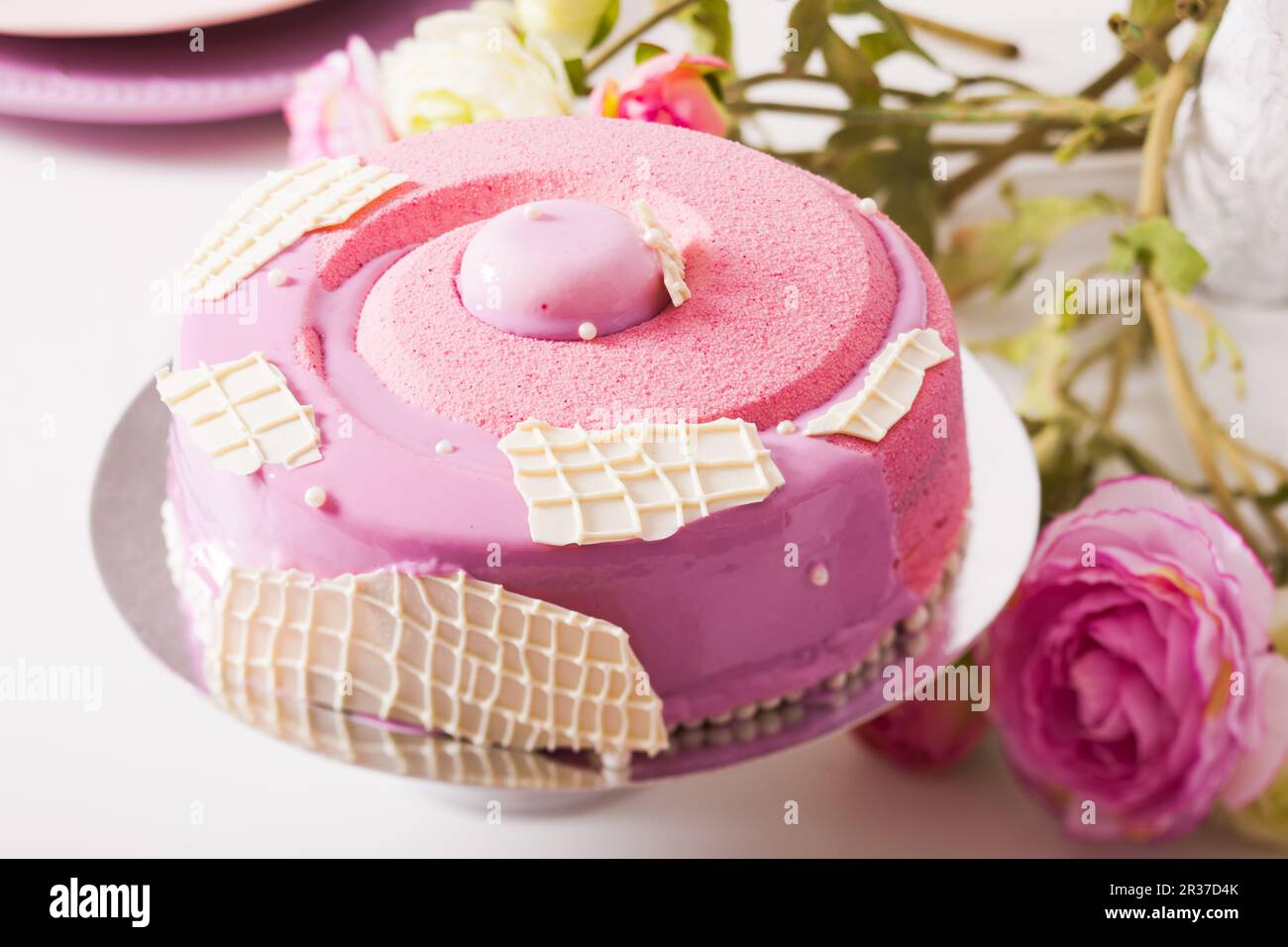 Delicious french cake Stock Photo - Alamy