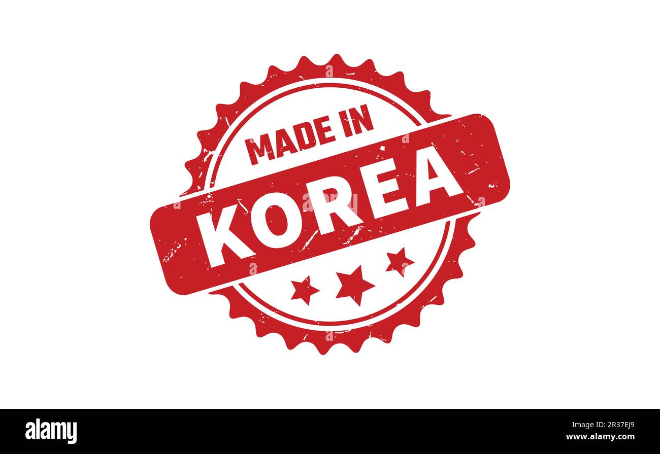 Made In Korea Rubber Stamp Stock Vector Image & Art Alamy