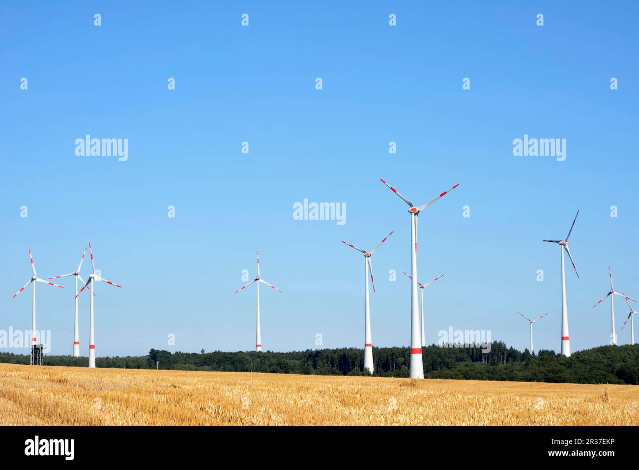 Alternative enegy creation with wind power Stock Photo