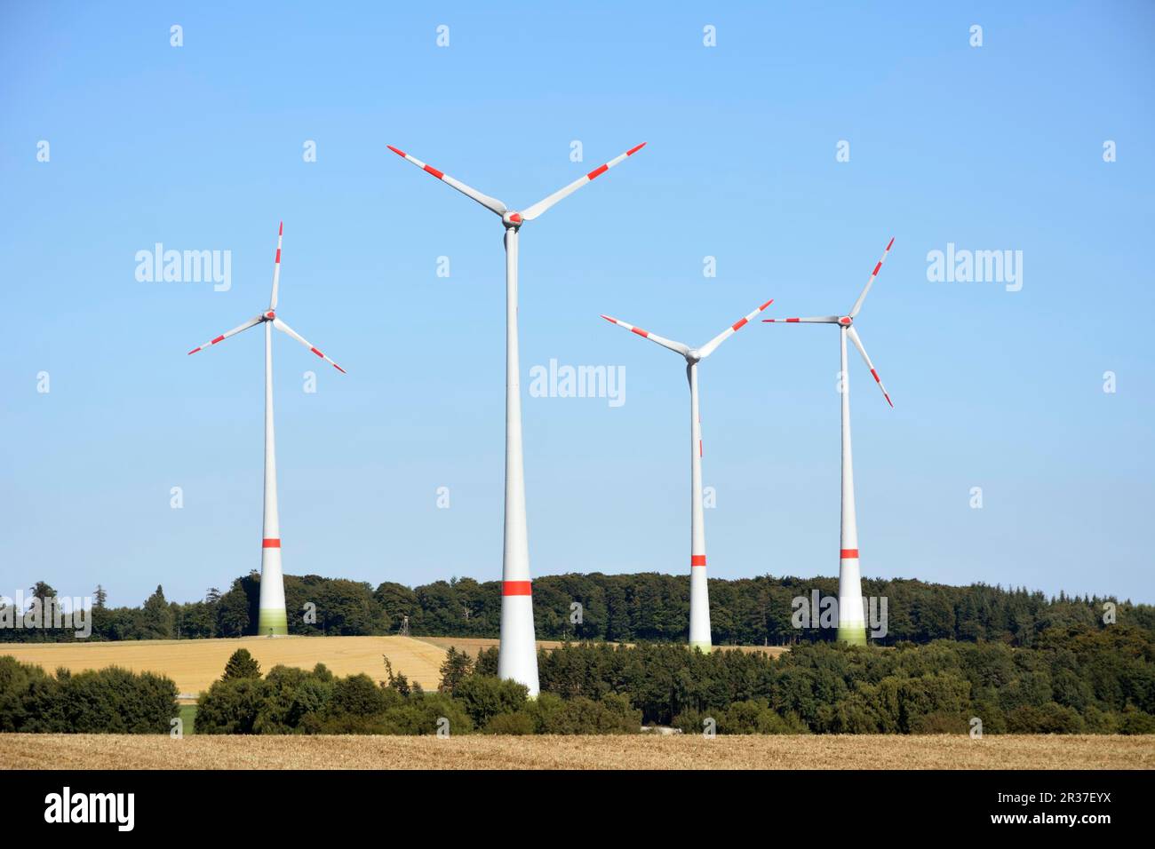 Alternative enegy creation with wind power Stock Photo