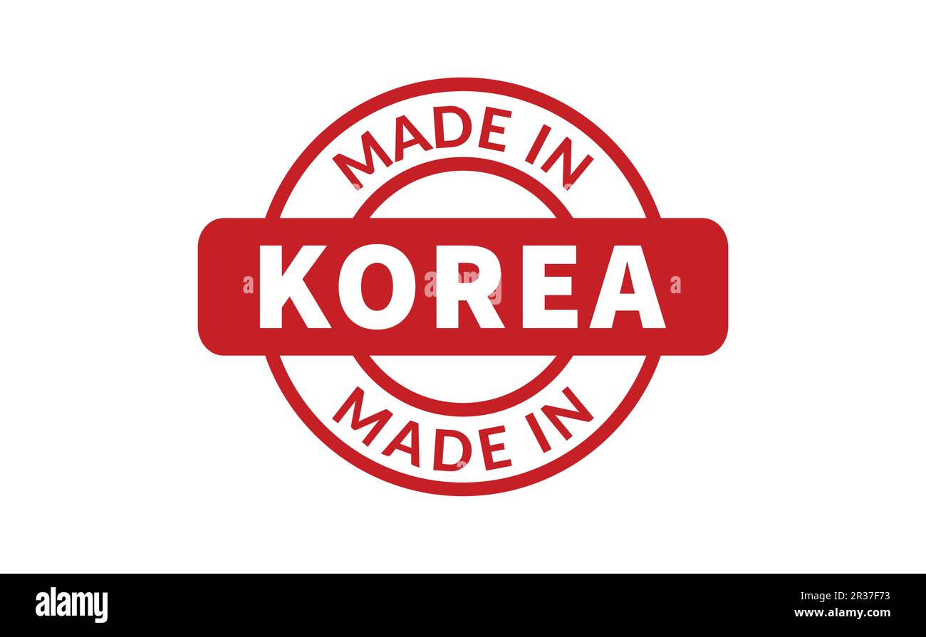 Made In Korea Rubber Stamp Stock Vector Image & Art Alamy