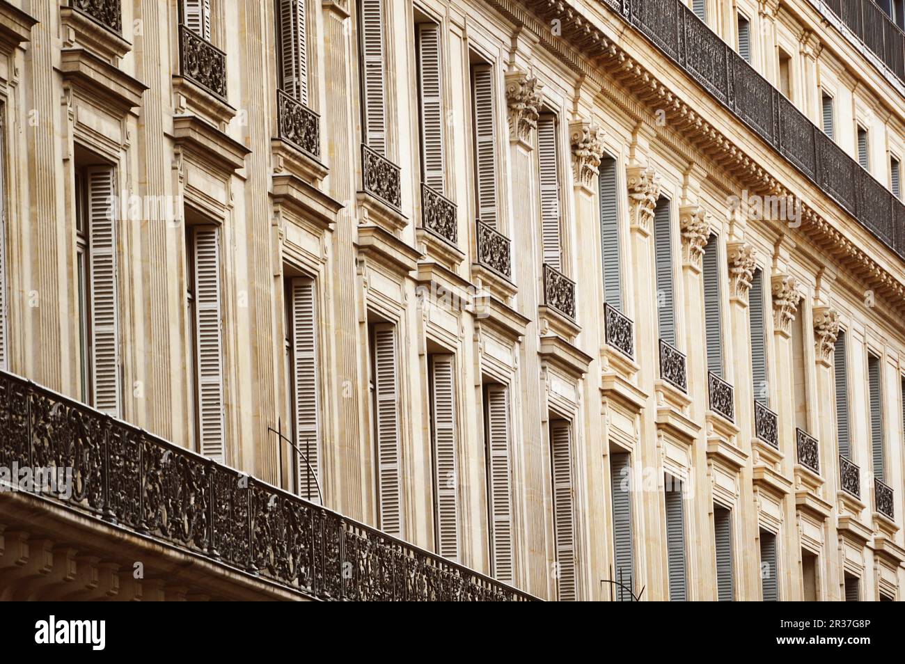 Original historic Parisian architecture Stock Photo - Alamy
