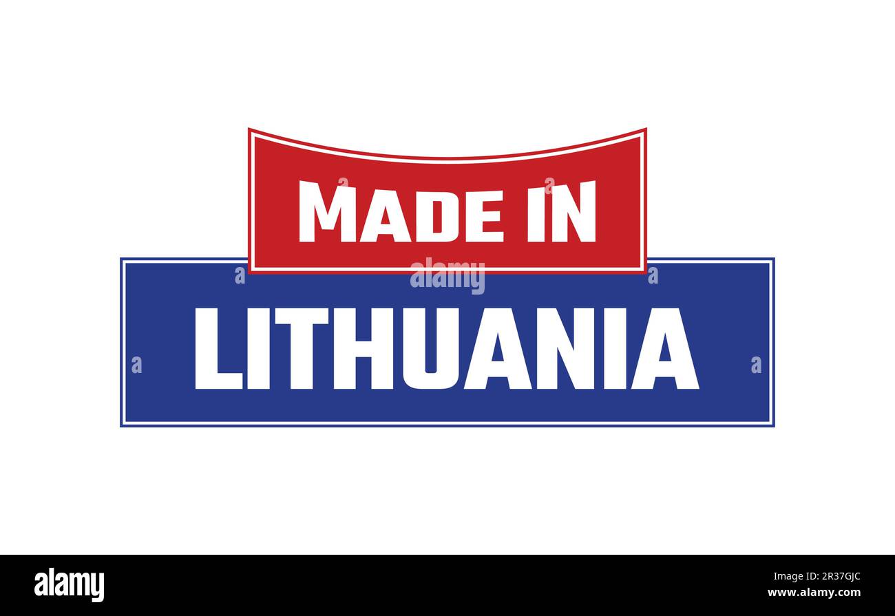 Made In Lithuania Seal Vector Stock Vector