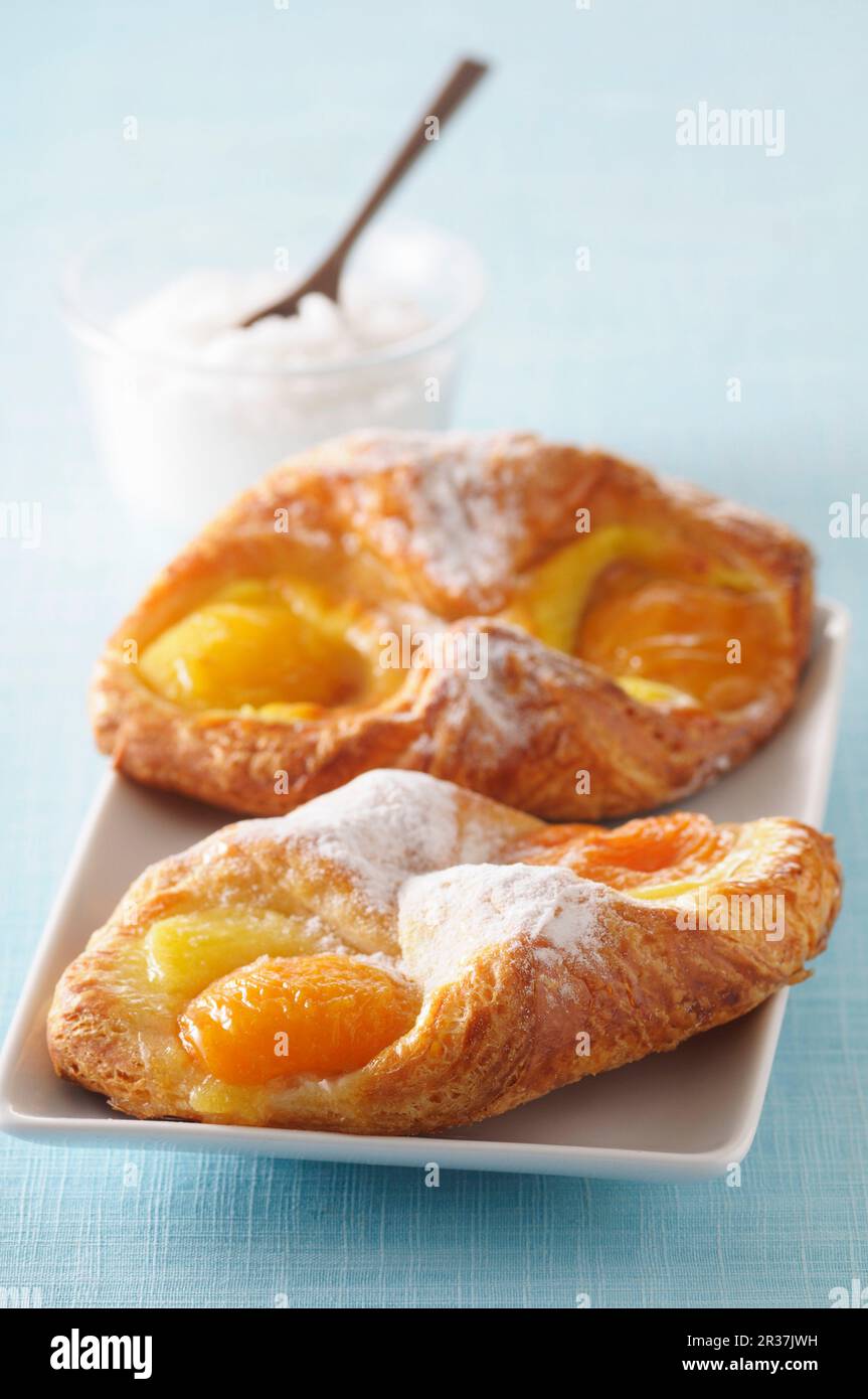 Oranais (puff pastries with apricots, France Stock Photo Alamy