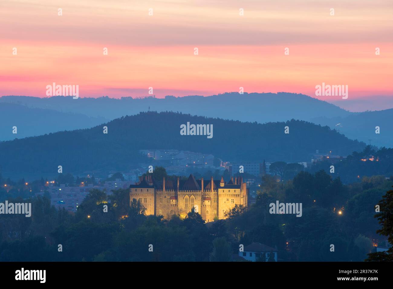 Palace of the Dukes of Braganca, Guimaraes, Minho, Portugal Stock Photo