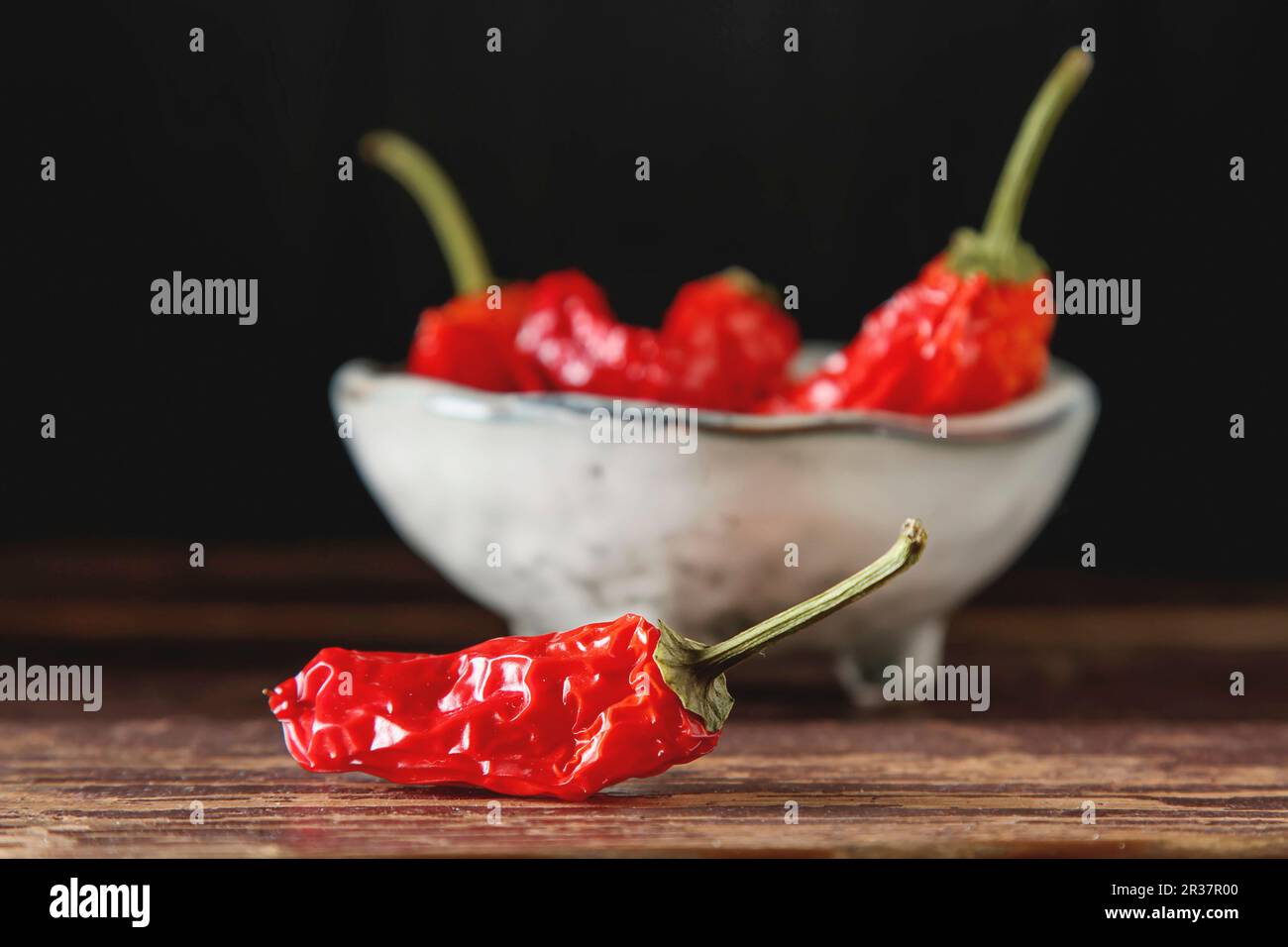 Dry red chilli peppers. Mexican style Stock Photo Alamy