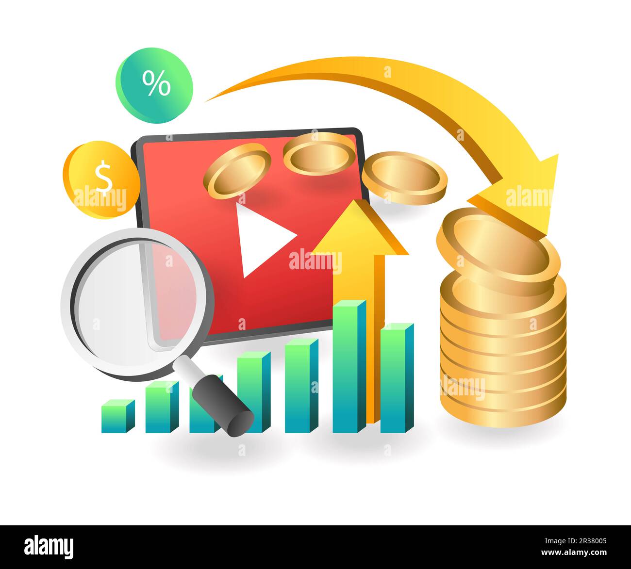 Video content icon Cut Out Stock Images Pictures Alamy