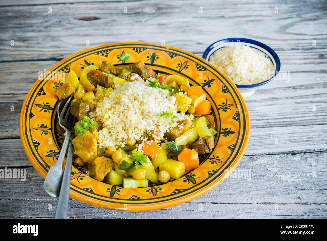 Couscous with chicken and vegetables Stock Photo Alamy