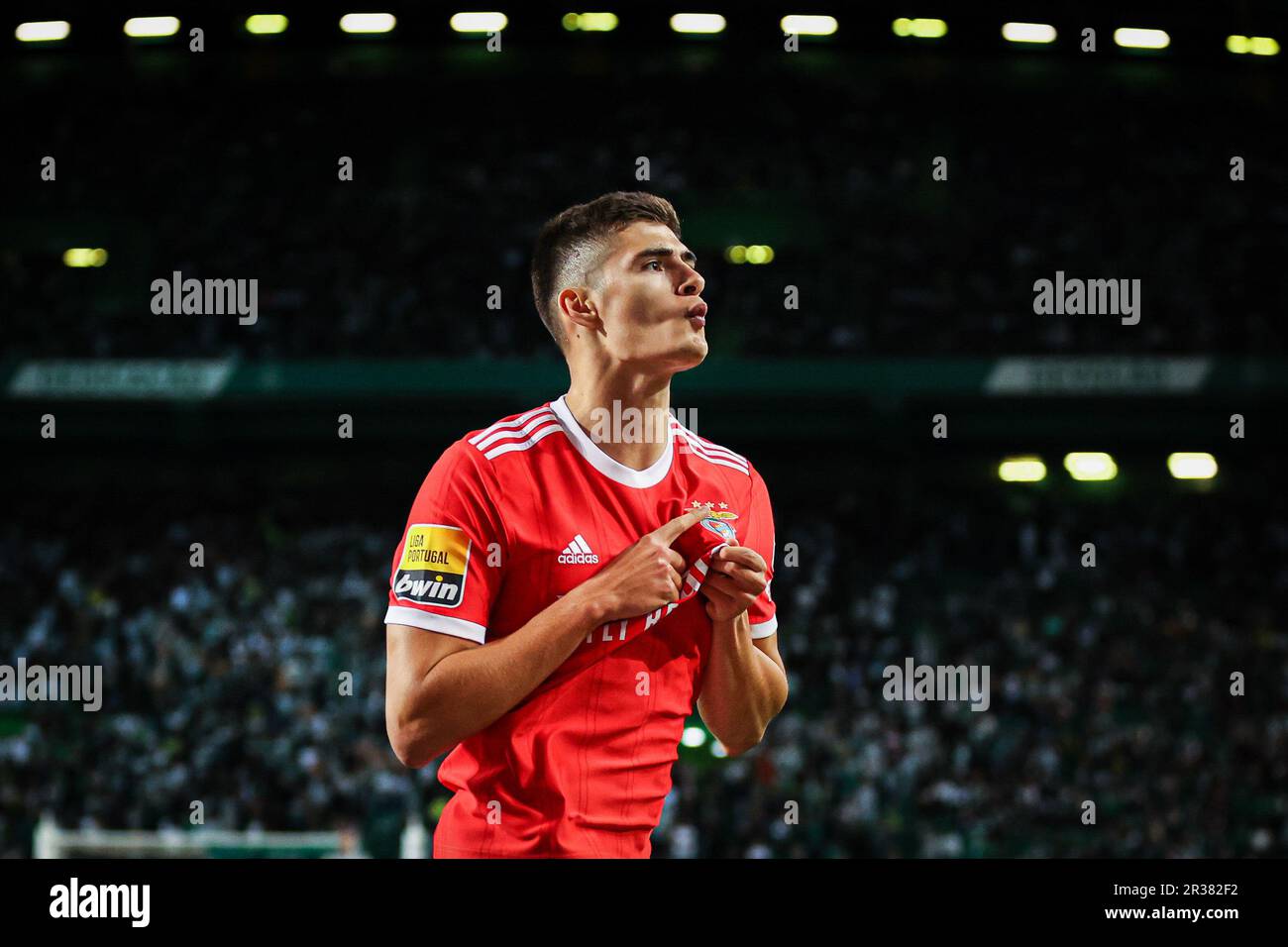 Lisbon, Portugal. 21st May, 2023. Chiquinho (Benfica) Football/Soccer :  Portugal Liga Portugal bwin match between Sporting Clube de Portugal 2-2  SL Benfica at the Estadio Jose Alvalade in Lisbon, Portugal . Credit