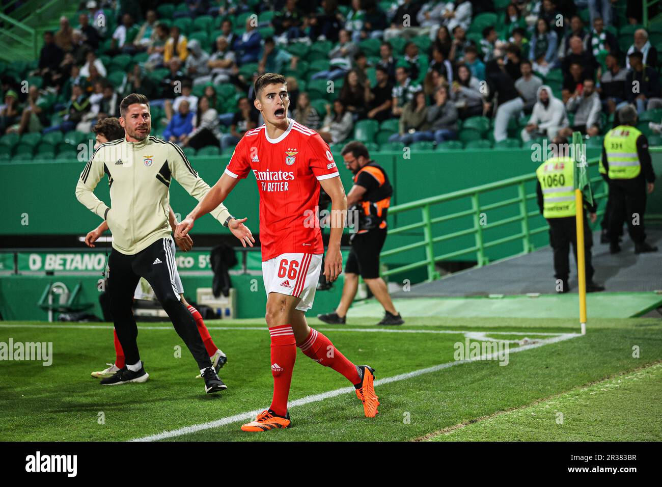 Lisbon, Portugal. 21st May, 2023. Chiquinho (Benfica) Football/Soccer :  Portugal Liga Portugal bwin match between Sporting Clube de Portugal 2-2  SL Benfica at the Estadio Jose Alvalade in Lisbon, Portugal . Credit