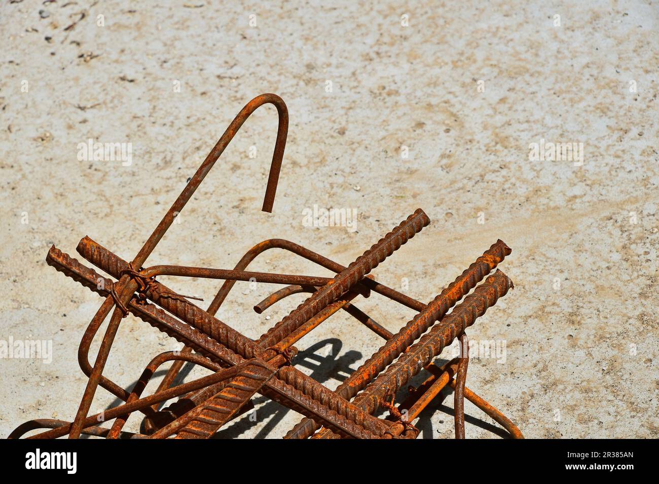 Rusty corroded stained metal wire fitting armature Stock Photo Alamy