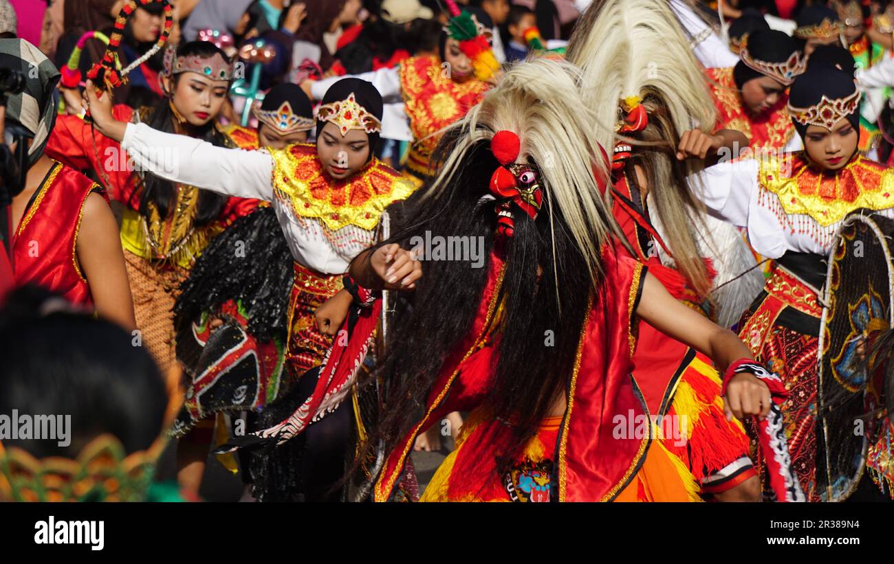 The Bujang Ganong dance originates from Boyolali, Central Java. This ...