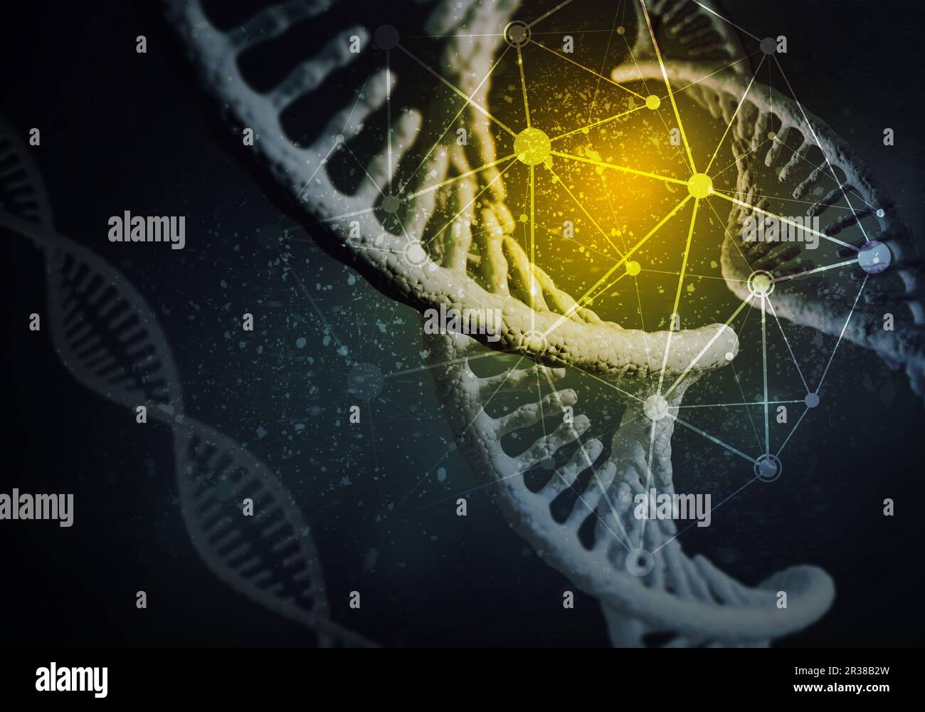 DNA molecules background Stock Photo - Alamy