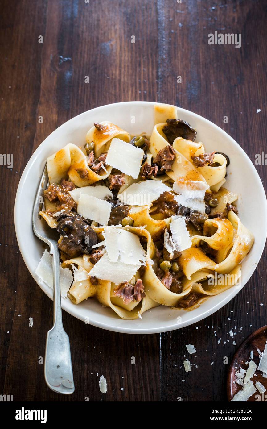Pappardelle with game ragout Stock Photo Alamy Pappardelle with game ragout Stock Photo Alamy