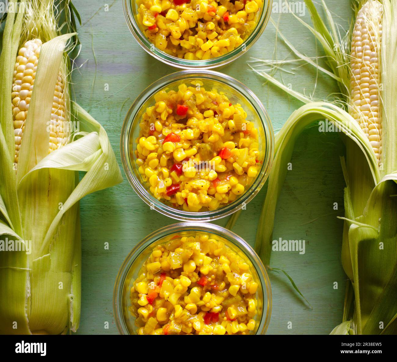 Sweetcorn Relish In Glass Jars Stock Photo Alamy sweetcorn-relish-in-glass-jars-stock-photo-alamy