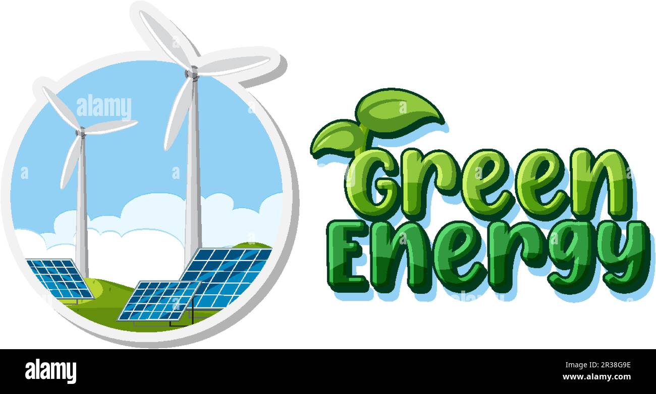Alternative green energy vector concept illustration Stock Vector Image ...