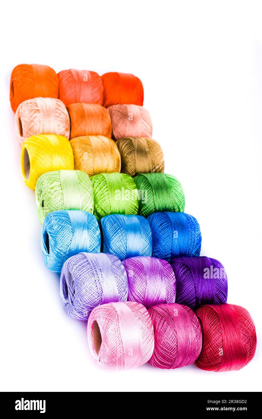 Cotton threads sewing multicolored Cut Out Stock Images & Pictures - Alamy