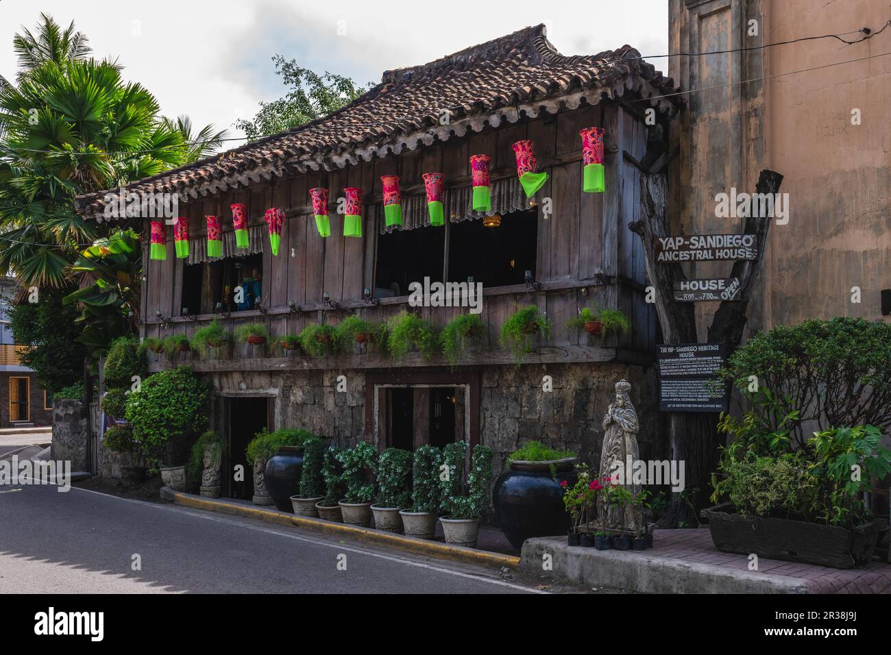 May 2, 2023: Yap Sandiego Ancestral House, one of the oldest preserved homes in the Philippines, was built in the 17th century by Chinese Filipino mer Stock Photo