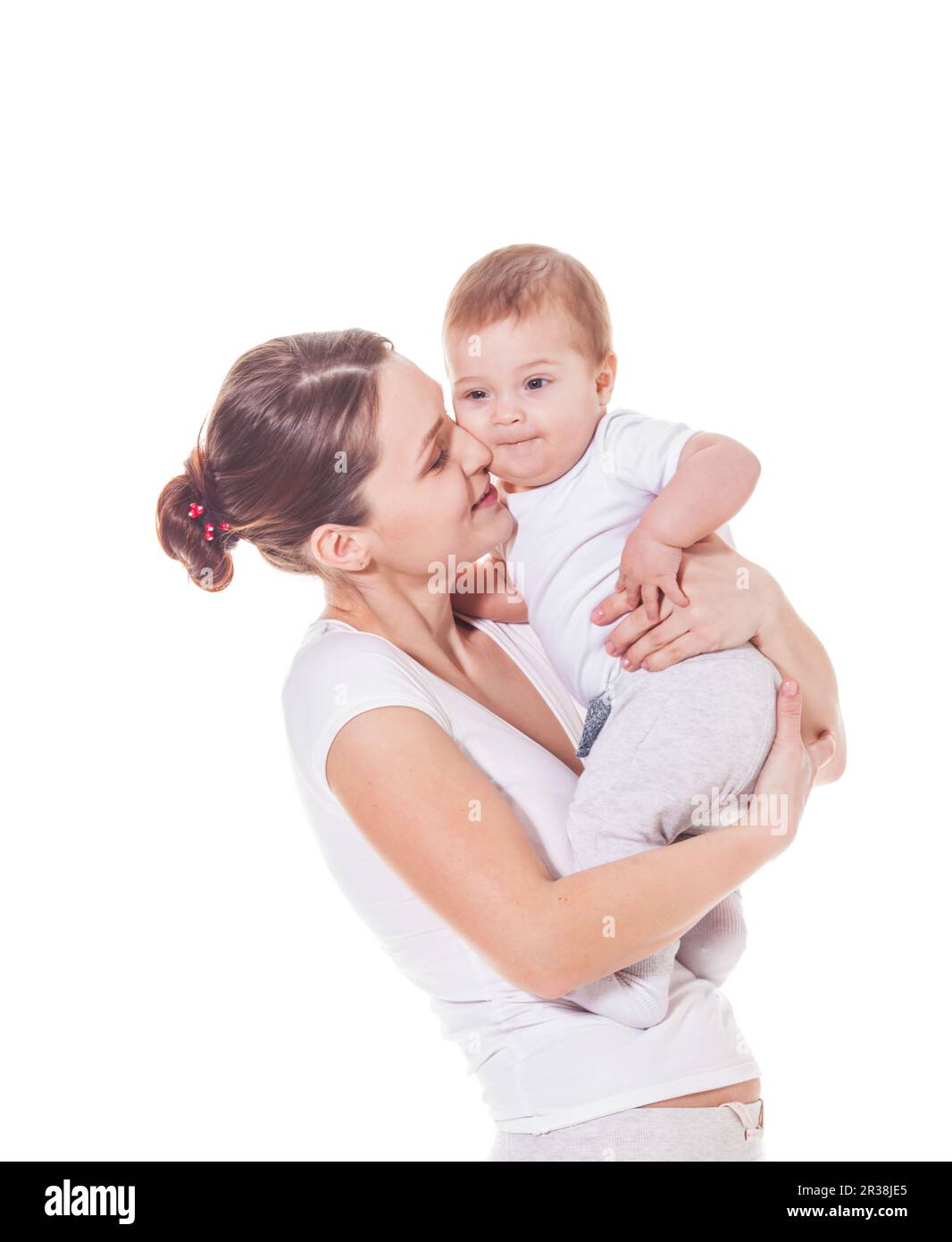Adorable mother and baby Stock Photo