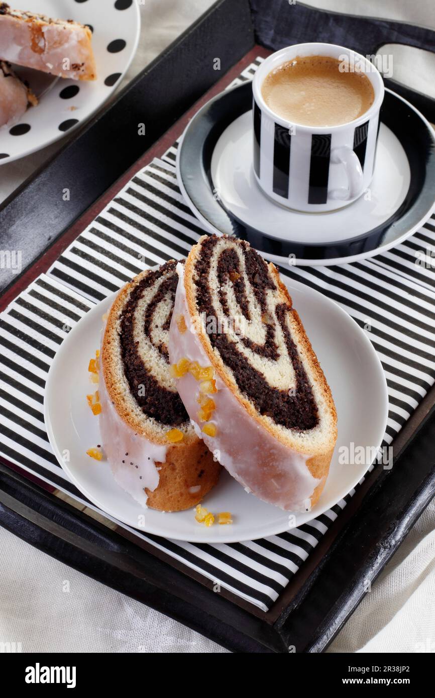 Plant Base Roulade Seed based pastry hi-res stock photography and images - Alamy