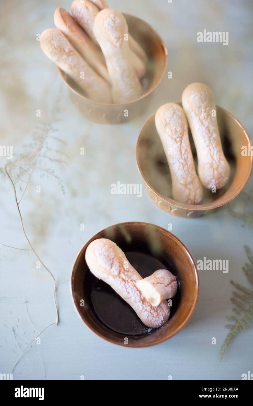 Homemade sponge biscuits Stock Photo