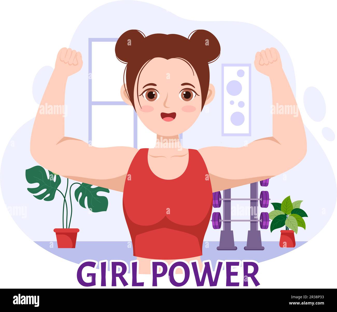 Girl Power Vector Illustration To Show Women Can Also Be Stronger And girl-power-vector-illustration-to-show-women-can-also-be-stronger-and