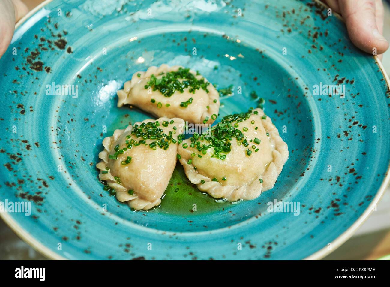 Kärntner Kasnudeln (Austrian ravioli filled with quark and potatoes ...